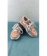Vans Off The Wall Sneakers Kids 12 M Shoes Pink Orange Canvas Low Top La... - $362.66 MXN