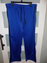 DANSKIN NOW ELECTRIC BLUE/BLACK DRAWSTRING PANTS SIZE XL (16/18) WOMEN&#39;S... - $21.17