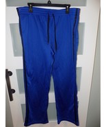 DANSKIN NOW ELECTRIC BLUE/BLACK DRAWSTRING PANTS SIZE XL (16/18) WOMEN&#39;S... - £16.57 GBP