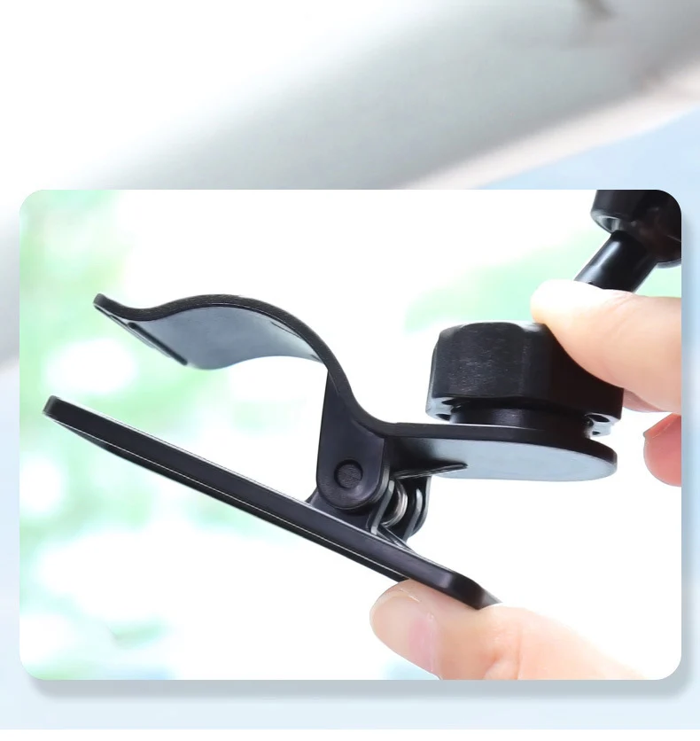 Adjustable Baby Rearview Mirror With Suction Cup - Black - £11.57 GBP
