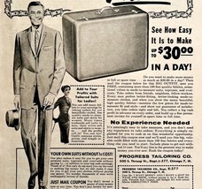 1959 Progress Tailoring Company Fashion Full Page Advertisement Money DWN7 - $28.63 CAD