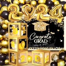 2024 Graduation Party Decorations-135Pcs Graduation Decorations Class of 2024 Se - £18.77 GBP