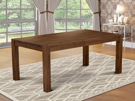 East West Furniture Lm7-0N-T Lismore Dining Room Rectangle Rustic Wood, Walnut - £491.79 GBP