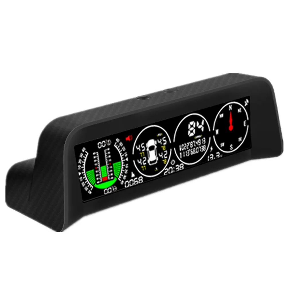 X91 3in1 GPS-TPMS HUD For All Vehicle Speed Slope Meter Inclinometer 70*59*59mm - £95.01 GBP