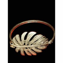 1970s Lucky Brand gold palm tree clamp bracelet - £28.48 GBP