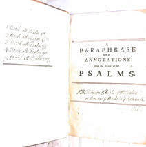 A Paraphrase and Annotations Upon The Books of The Psalms by H. Hammond ... - £5,060.20 GBP