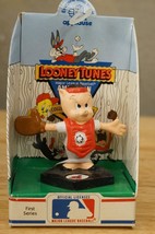 Looney Tunes Applause MLB Baseball Figurine Porky Pig Cleveland Indians 1st Ser - £7.90 GBP