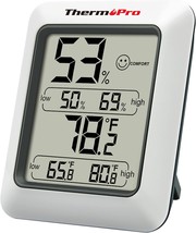 TP50 Digital Hygrometer Indoor Thermometer Room Thermometer and Humidity... - £22.64 GBP