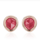 Monica Vinader Siren Stud Earrings, Pink Quartz/Rose Gold, NEW IN BOX - $176.43 CAD