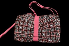 Vera Bradley Concert Clutch Crossbody Mocha Rouge Frill Removable Wrist ... - $16.58