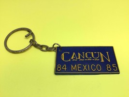 Vintage Mexico Souvenir Keyring Cancun Keychain 1984-85 Ancien Porte-Clé Mexique - £6.16 GBP