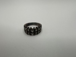 Vintage Sterling Silver CZ Multi Stone Ring Size 5 - £11.84 GBP