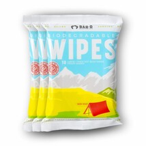 Bar-D Biodegradable Body Wipes With Tea Tree Oil &amp; Aloe, 3-Pack, 10 Wipe... - $31.98