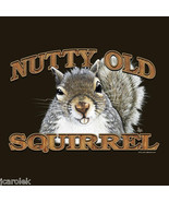 Squirrel T-shirt S M NWT Nutty Old Brown Over The HIll Cotton New - $20.20