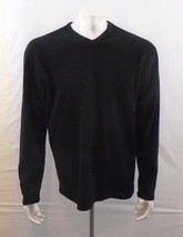 GUESS JEANS Men&#39;s Polyester Black Ribbed Long Sleeve Crew Neck Sweater S... - £10.33 GBP