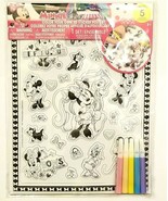 Disney Junior Minnie Mouse Color Your Own 3D Sticker Poster - £6.22 GBP