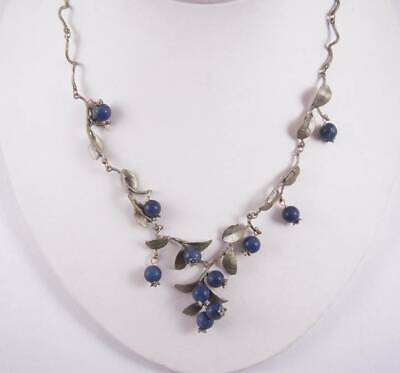 Primary image for Michael Michaud Silver Seasons Blueberry 16" Adj. Twig Necklace NWT