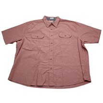 Wrangler Shirt Mens 3XL Red Cowboy Western Big Outdoors Workwear Button Up - $18.69