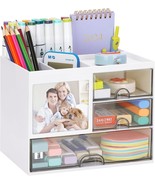 Multipurpose Desk Organizer With Drawers, Vanity/Cosmetics Organizer Box, - $61.62 CAD