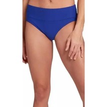 CALIA Mid Rise Ruched Swim Bottoms Jeweled Indigo Blue XL NEW - $20.00