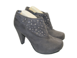 Cloudwalkers Women&#39;s 10 W Gray Divine Western Ankle Boots 9335 Studded Z... - £18.64 GBP