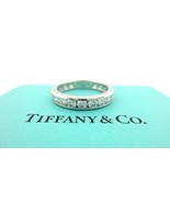 Tiffany &amp; Co. Platinum 3.9mm 1.89ct Diamond Eternity Wedding Band Ring S... - $117,367.31 MXN