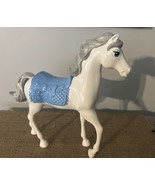 2012 Disney Princess 12” Cinderella Royal Horse White silver mane Blue S... - £7.15 GBP