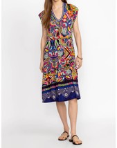 Johnny Was janie favorite tiered tea length dress in Demarne Print - size XS - £82.49 GBP