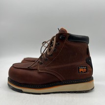 Timberland Pro 345 A1ZVF Mens Brown Lace Up Waterproof Work Boots Size 8... - $49.49