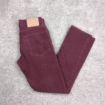 Aeropostale Jeans Pants Men 27x30 Maroon Burgundy Corduroy Skinny Teen Y... - $18.99