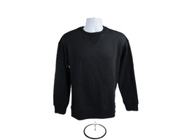 All in Motion Mens Activewear Crewneck Soft Fleece Sweatshirt, Black Long Sleeve - £18.17 GBP