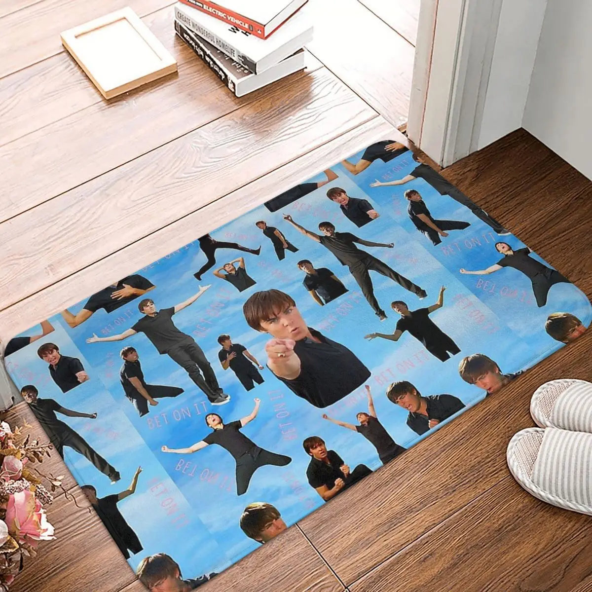 Bath Mat Zac Efron Troy Bolton Bet On It High School Musical Rug Home Doormat Ki - £12.76 GBP