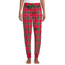 Secret Treasures Women&#39;s Plush Cuffed Sleep Pajama Pants MEDIUM Red Plaid - $294.49 MXN