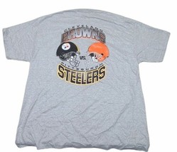 Vintage Browns vs Steelers T-Shirt Rivalry Sept 1999 NFL Football XL 1st... - $54.99