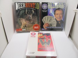 Deer Hunter 3d Savage Warriors Who wants to be a Millionare PC Game Lot ... - $35.00