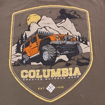 Columbia Men's Green Cotton Regular fit Short Sleeve Graphic T-Shirt Size XL image 3