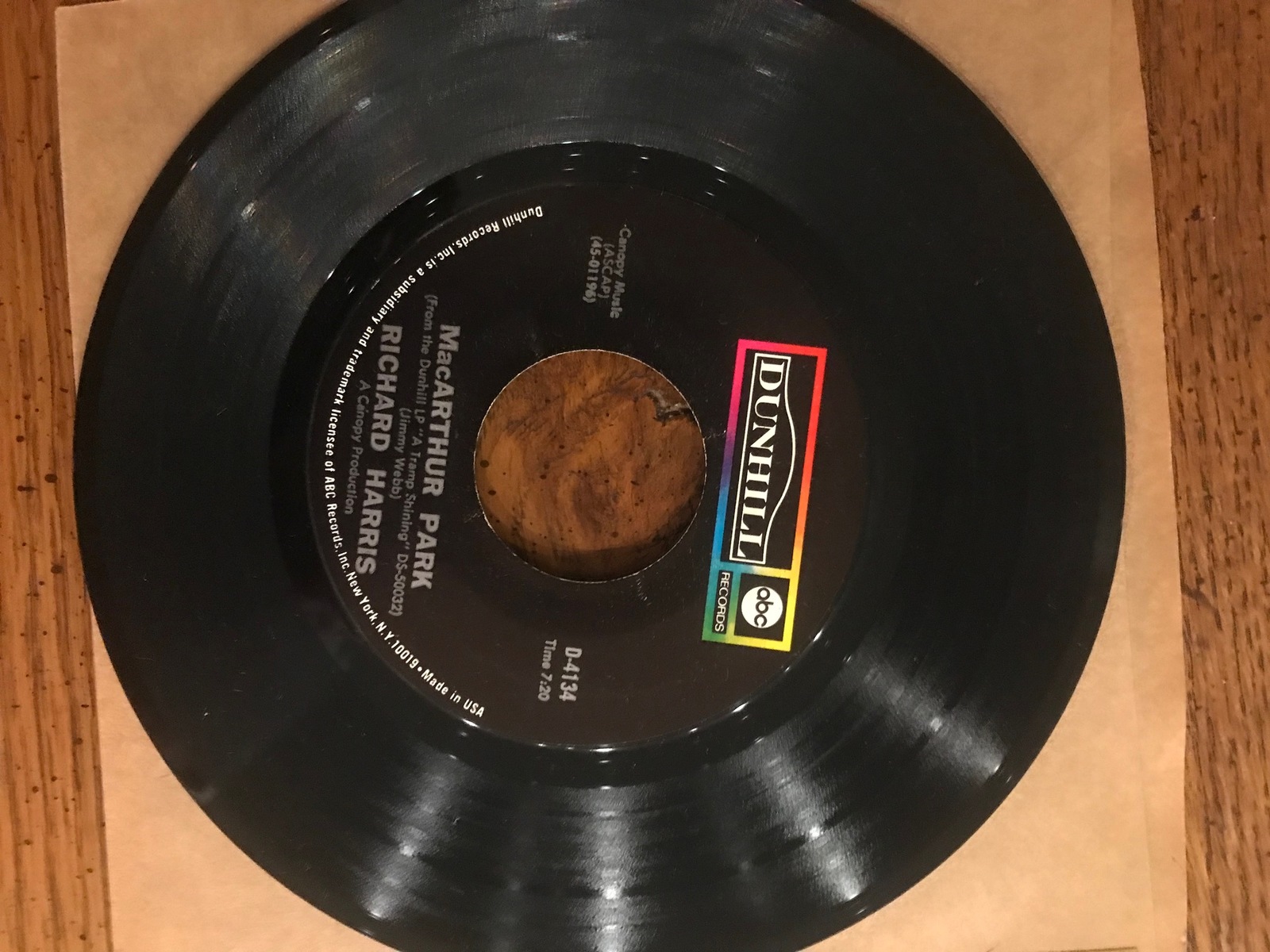 Richard Harris 45 MacArthur Park free shipping (B1) - $7.99