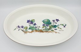Vintage Villeroy &amp; Boch 15.75&quot; Viola Odorata / Sweet Violet Botanica Baker Dish - £31.15 GBP