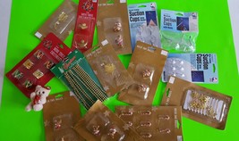 Lot of Deck The Halls 1&quot; Mini Tree Ornaments Angels / Snowflakes Teddy B... - $11.99