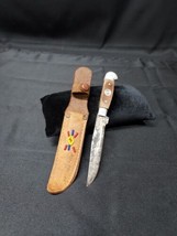 Old Moosehead Lake Maine Souvenir Fixed Blade Knife Compass Indian Beads... - £13.91 GBP