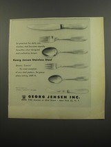 1951 Georg Jensen Advertisement - Stainless Steel in Canute Pattern - £14.90 GBP