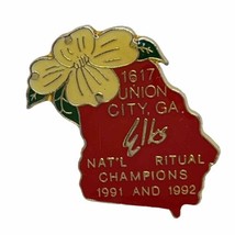 Union City Georgia Elks Lodge 1617 Benevolent Protective Order Enamel Ha... - £6.31 GBP