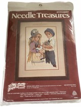 Needle Treasures Stitchery Jan Hagara Embroidery Kit "Spring and Lance" 10x14 - $13.06