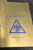 Masonic History of St Clair Lodge of Perfection 1907-1957 East St Louis - £11.62 GBP