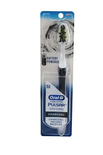 Toothbrush Oral-B Pulsar Charcoal Battery Toothbrush  Soft  1 Count Blac... - $3.65