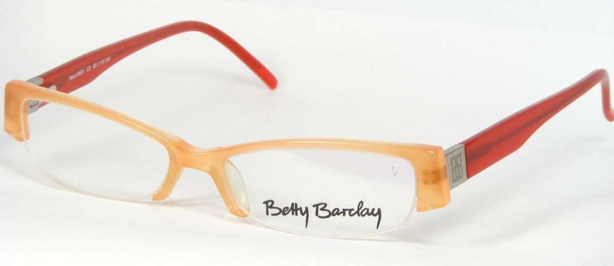 Betty Barclay 06S1 C2 Pesca Arancione Occhiali Montatura 50-15-140mm Ger... - $58.40