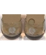 Vintage New England Patriots Throwback Logo Low Ball Barware Glass Set of 2 - $32.55 CAD