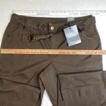 Venezia Convertible Wide Leg Cargo Pants Sz 20 Brown Adjustable Roll Up Hems NWT - £12.22 GBP