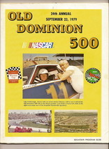 1979 Old Dominion 500 Nascar Race Program Buddy Baker win - $72.78