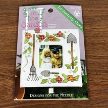 In the Garden by Designs for the Needle Counted Cross Stitch Photo Frame 4"x4" - $6.00